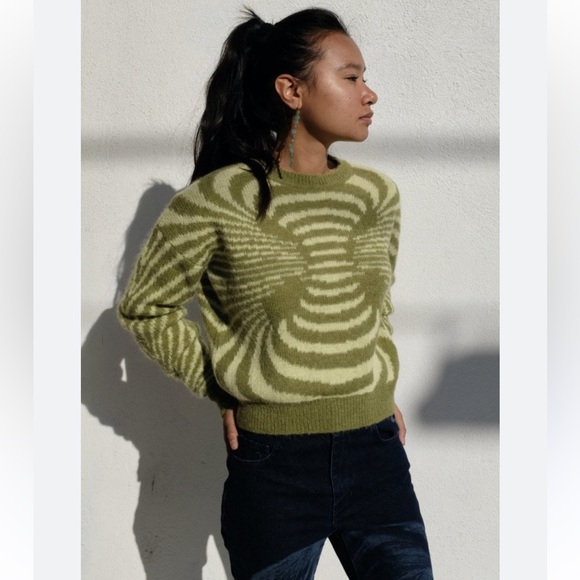 Paloma Wool Sweaters - Paloma Wool Matrix Sweater Size L Green Wool Blend